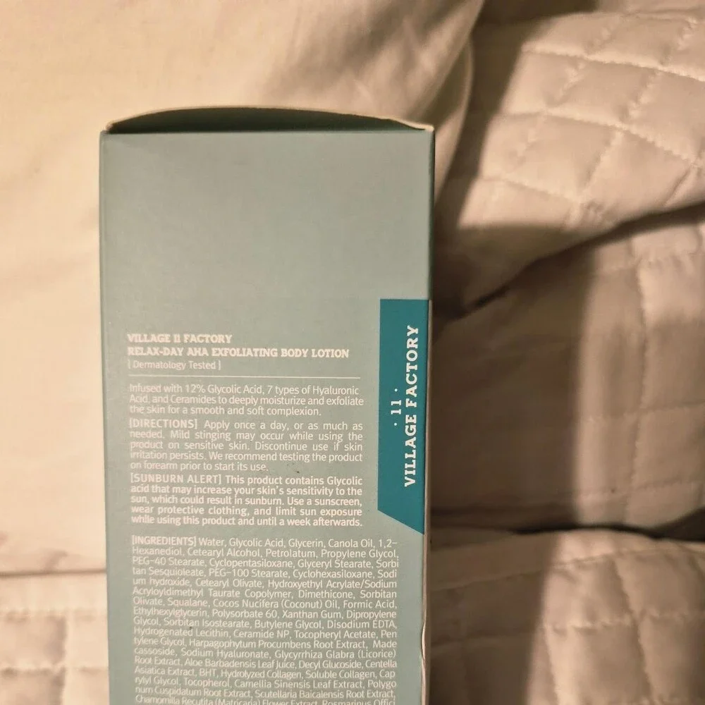 Village II Factory AHA 12% Relax-day AHA Exfoliating Body Lotion